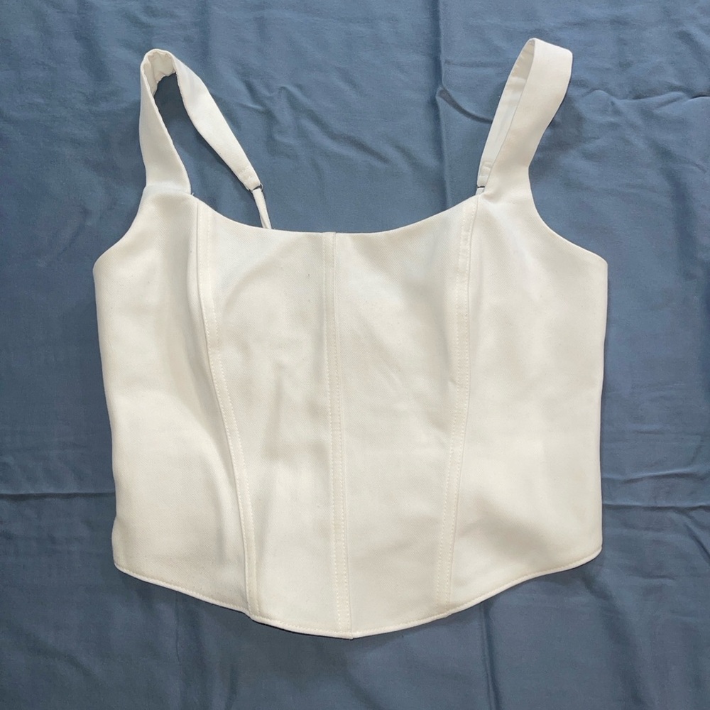 Abercrombie Off-White Corset Top